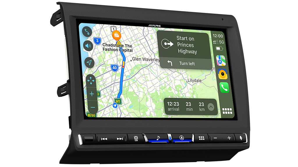 Alpine Landcruiser 70 Series 9" Perfect Fit Headunit - Wireless CarPlay, Android Auto, HDMI