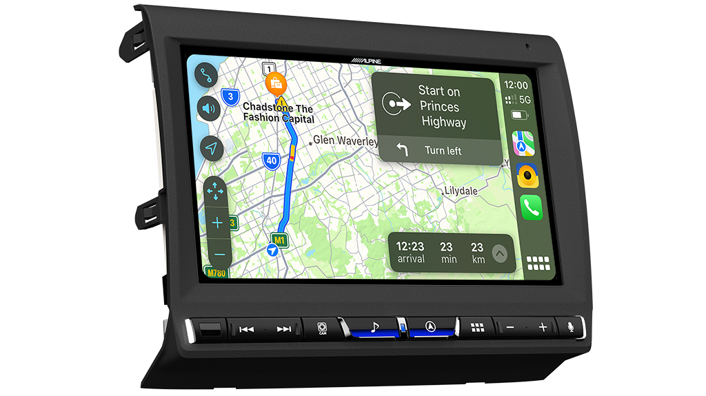 Alpine Premium Landcruiser 70 Series 9" Perfect Fit Headunit - Wireless CarPlay, Android Auto, HDMI