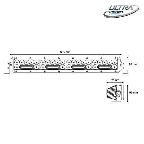 Ultra Vision Nitro Maxx LED 24" Light Bar